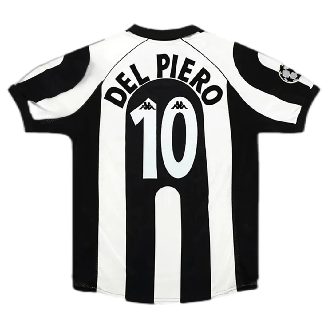 1997-98  Juventus Del Piero #10 Retro Jersey Home