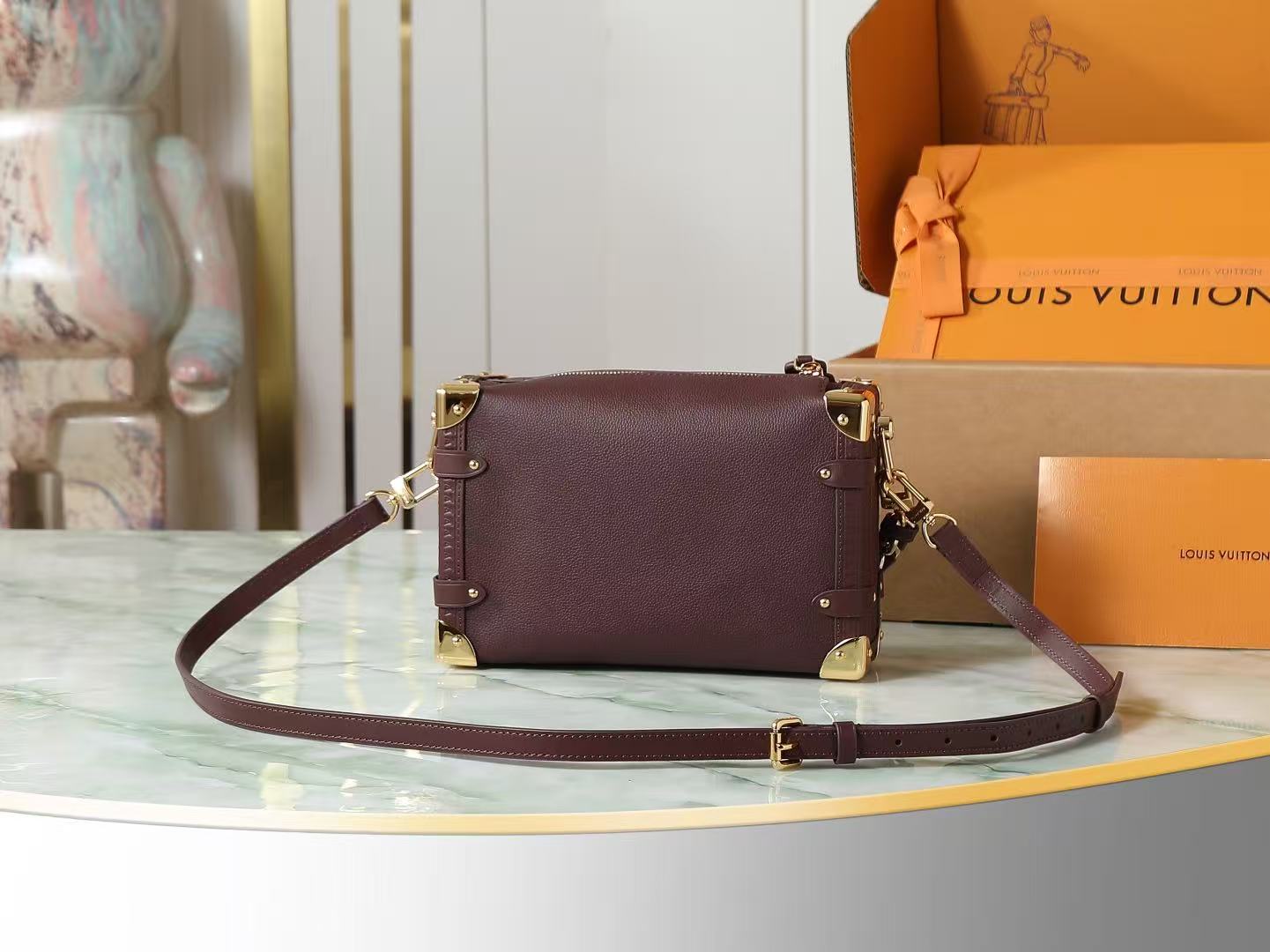 Louis Vuitton Burgundy Box Bag Handbag