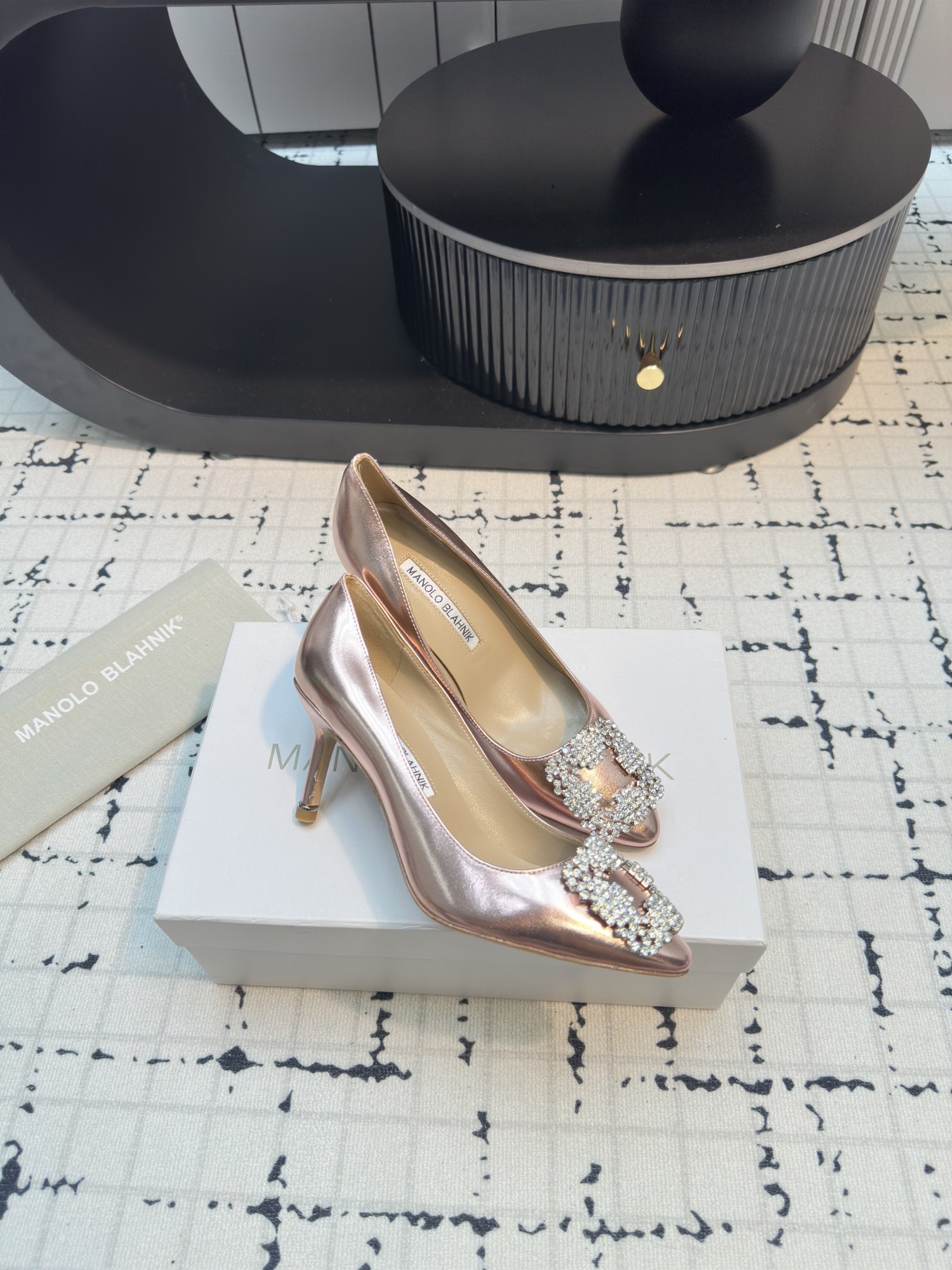 Manolo Blahnik Swarovski Crystal Pump