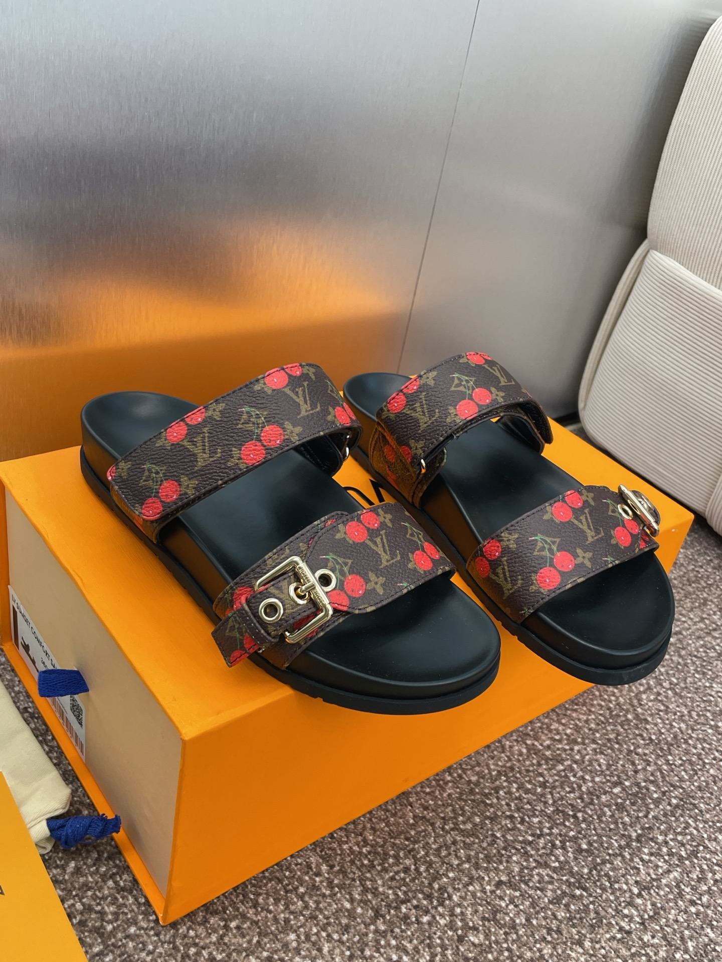 LV Monogram Canvas Slides Slippers