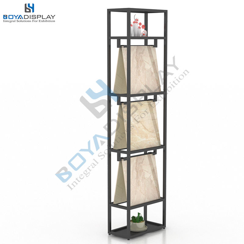 High Quality Customized Size Stone Sample Ceramic Tile Display Stand Rack