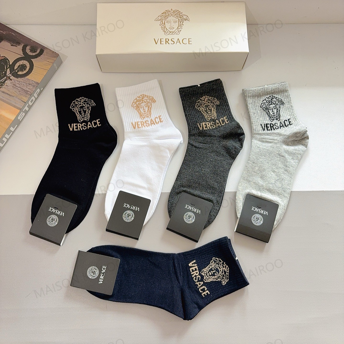 Versace Socks 5-Pack - KAIROO