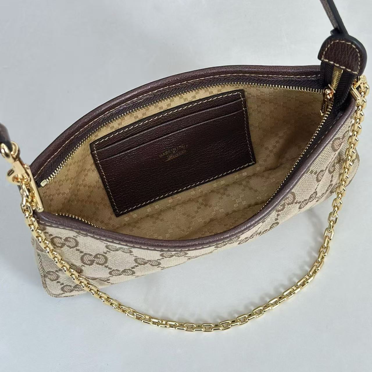 GUCCI gold chain single-shoulder bag