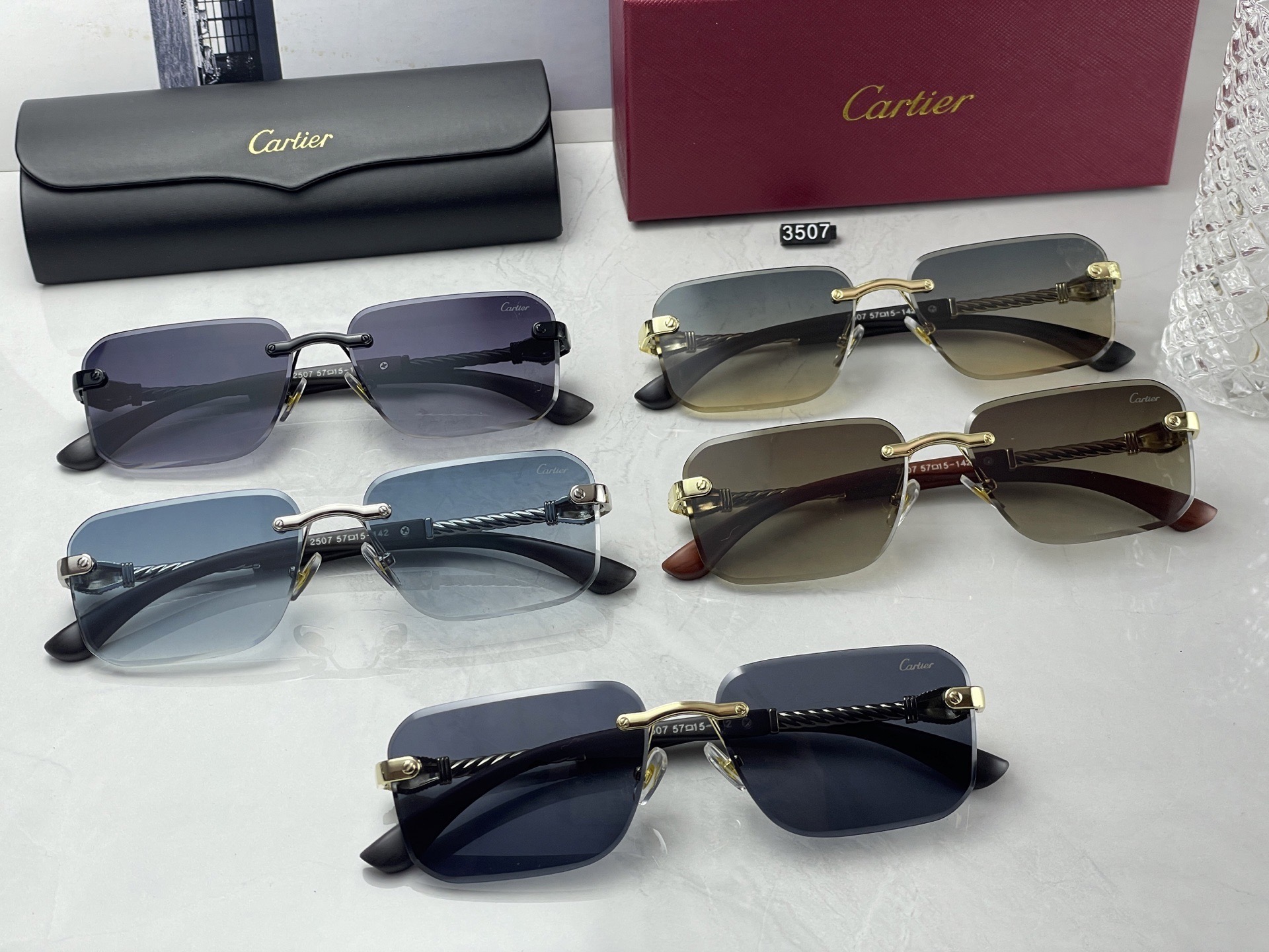 Cartier Panther Rimless Sunglasses Top quality - KAIROO