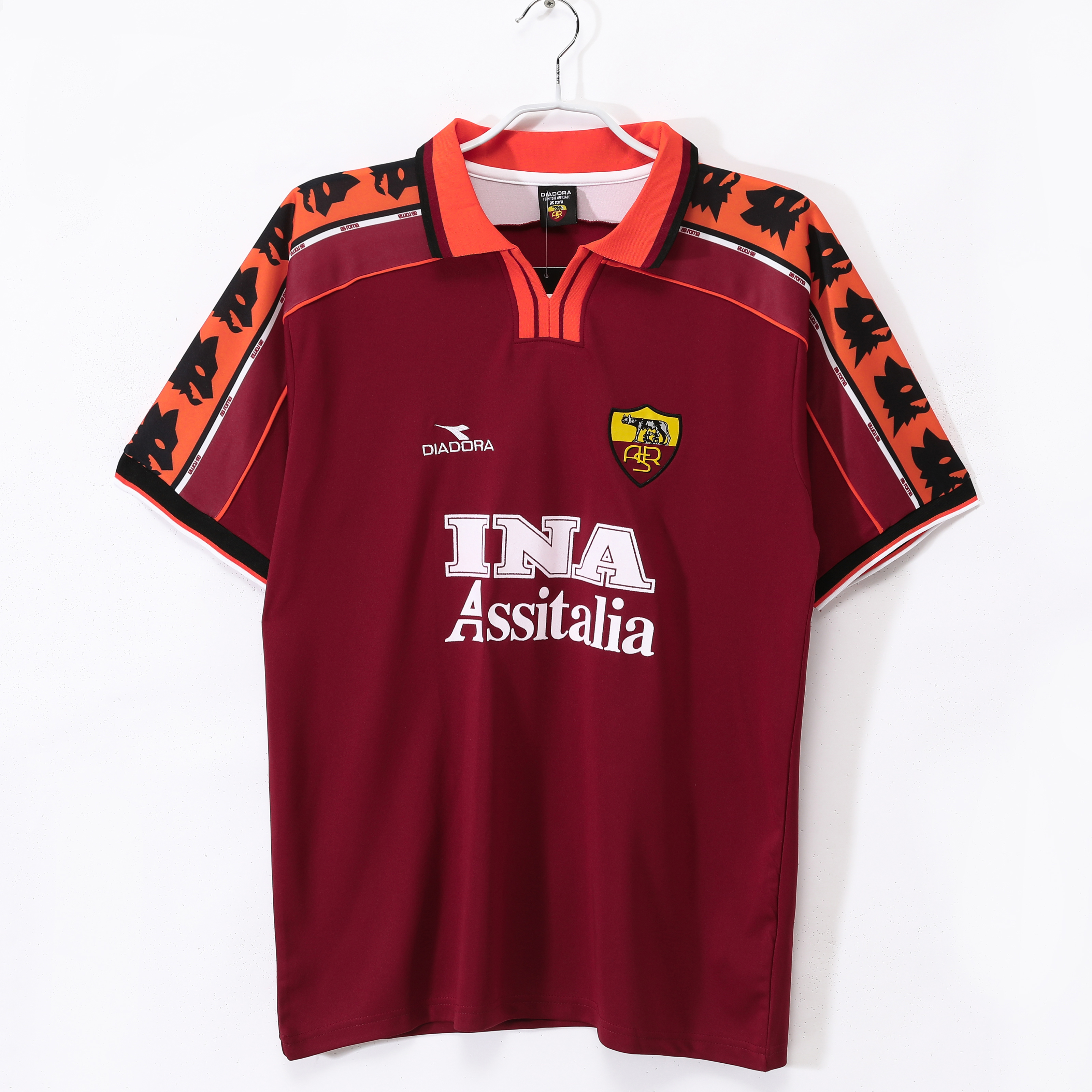 Retro Roma 98/99 Home Jersey  S-XXL