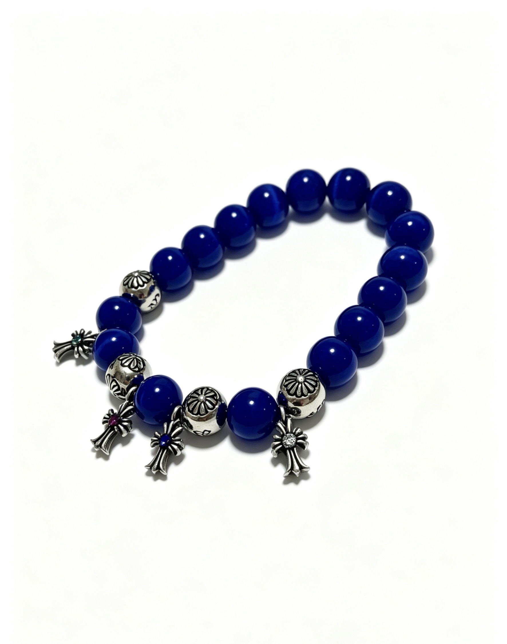 Chrome Hearts Vintage Multi-Element Agate Bracelet