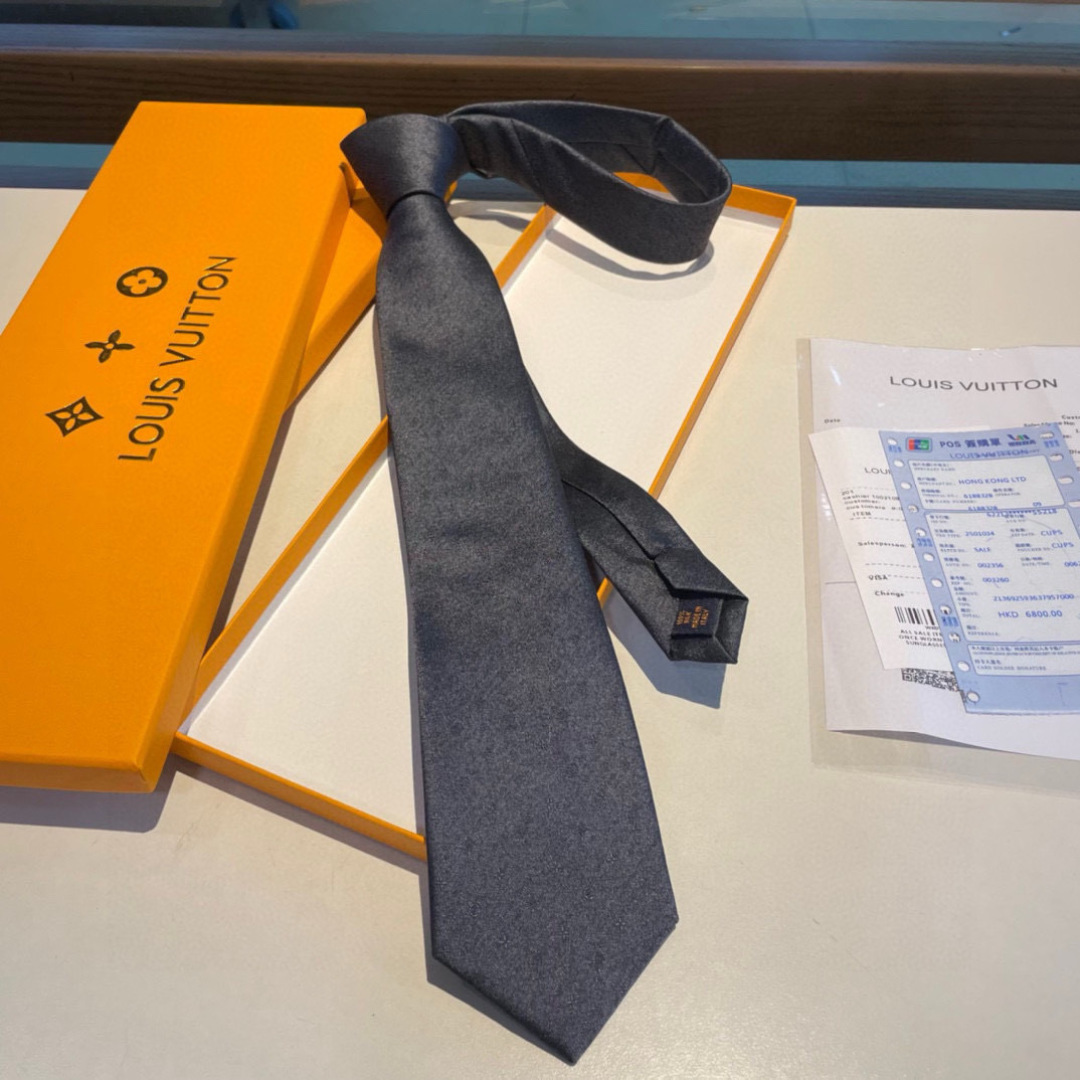 Louis Vuitton LV Classic Micro Monogram Jacquard Silk Tie - Essential for Business Elite Styling - KAIROO