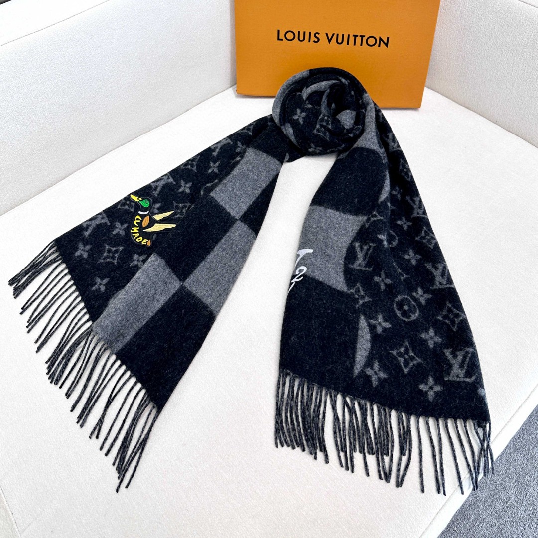 LV Ningo Cashmere Monogram Scarf