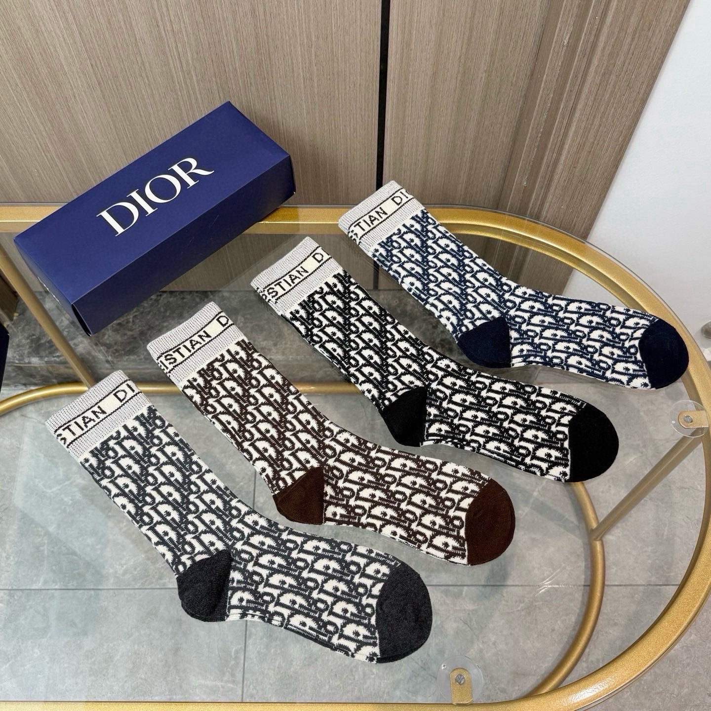 Dior Cotton Socks ( 4 pairs)