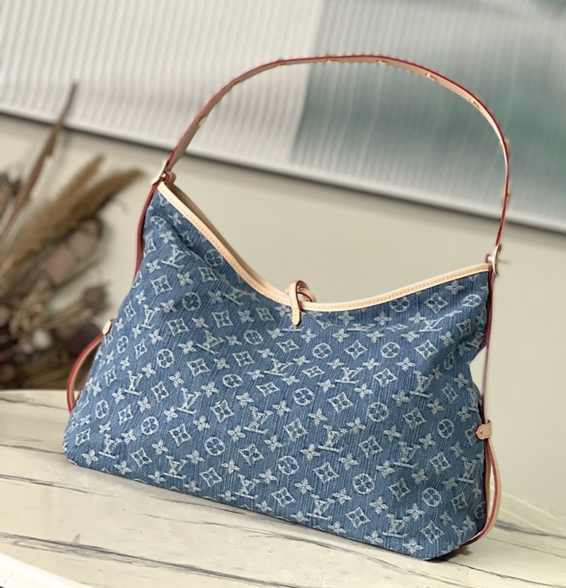 Louis Vuitton LV CARRYALL Denim Bag