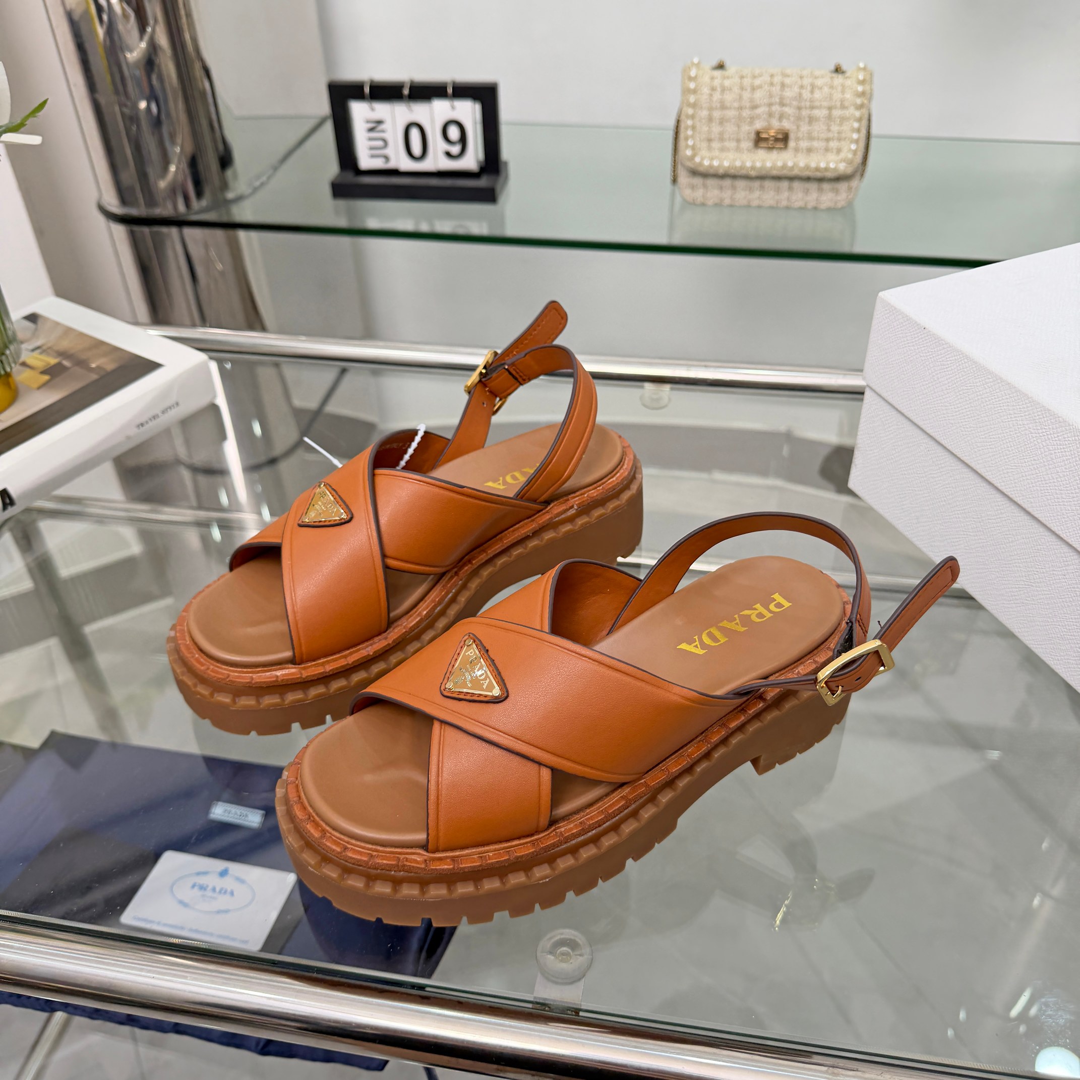 Prada Women's Leather Sandal