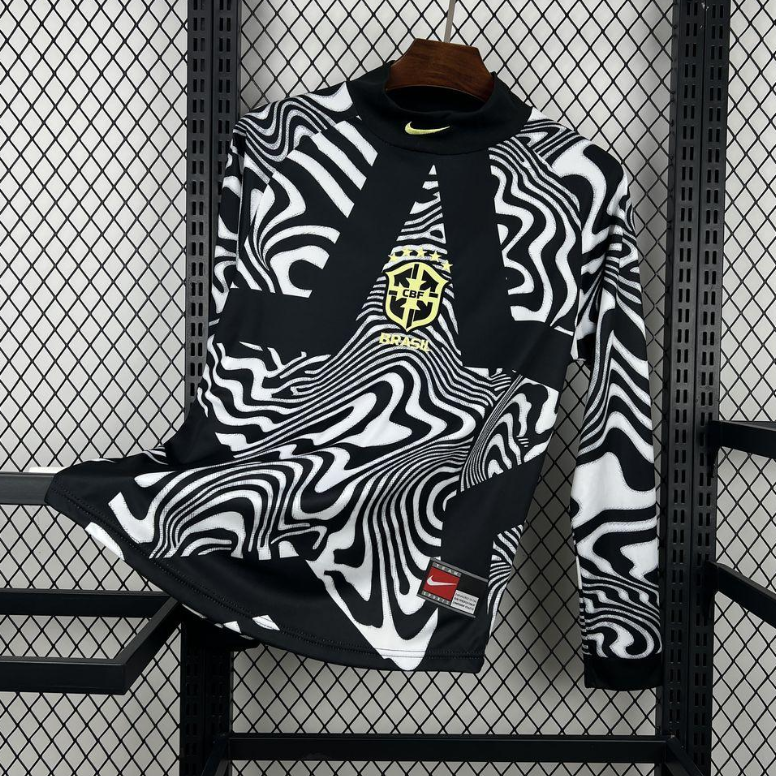2026 Mens Brazil Hollywood Goalkeeper Long Sleeve Jersey