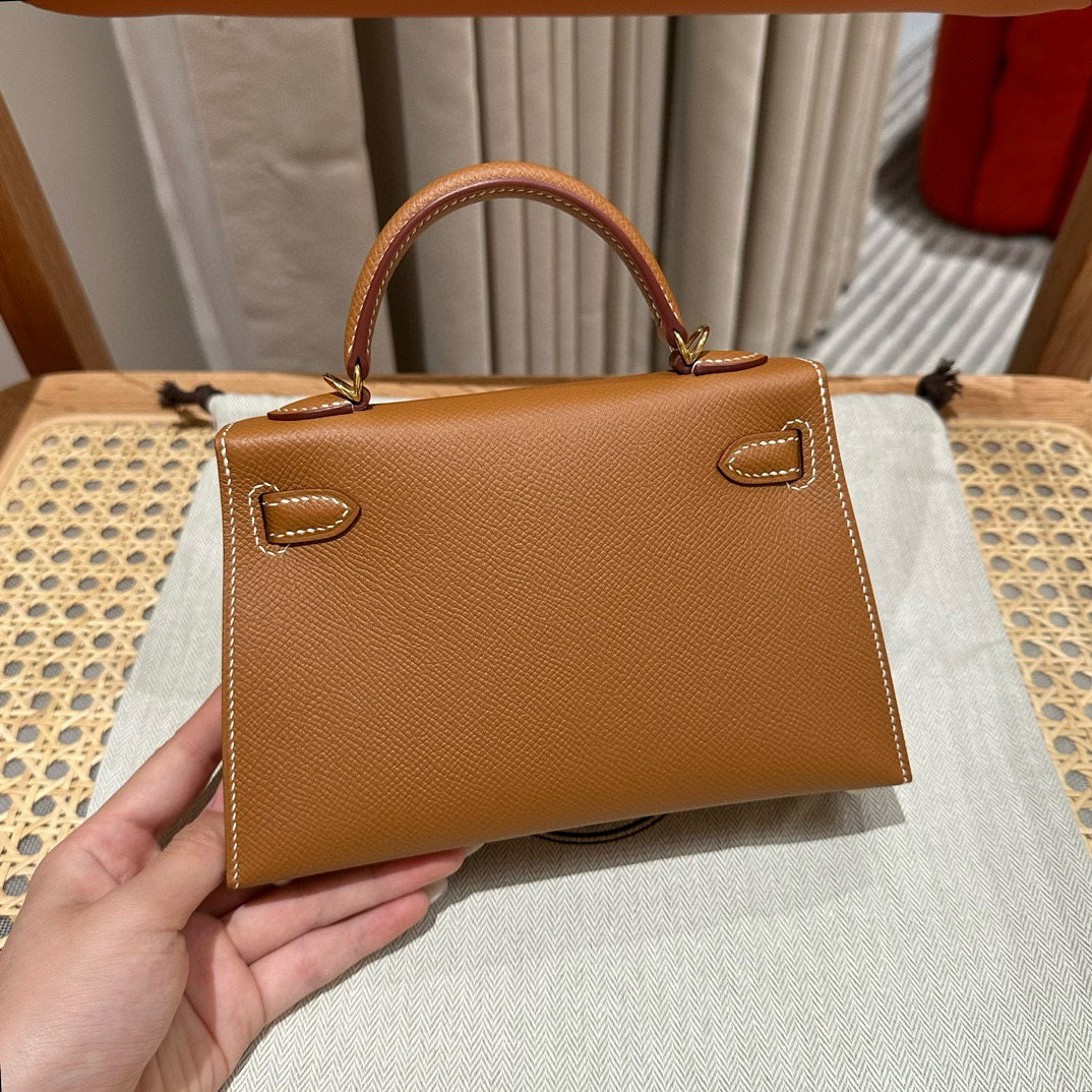 Hermes Gold Epsom Mini Kelly 20 II