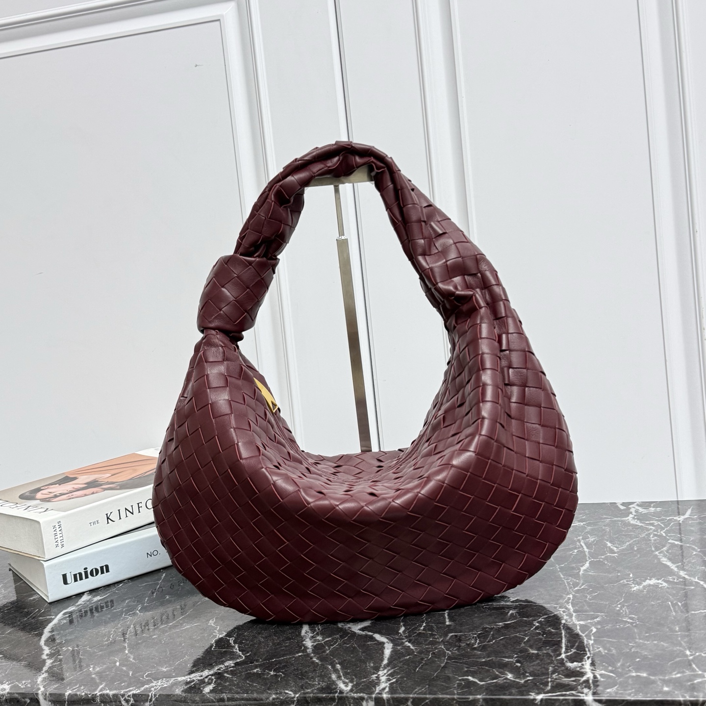 Bottega Classic Jodie Bag 48cm in Burgundy