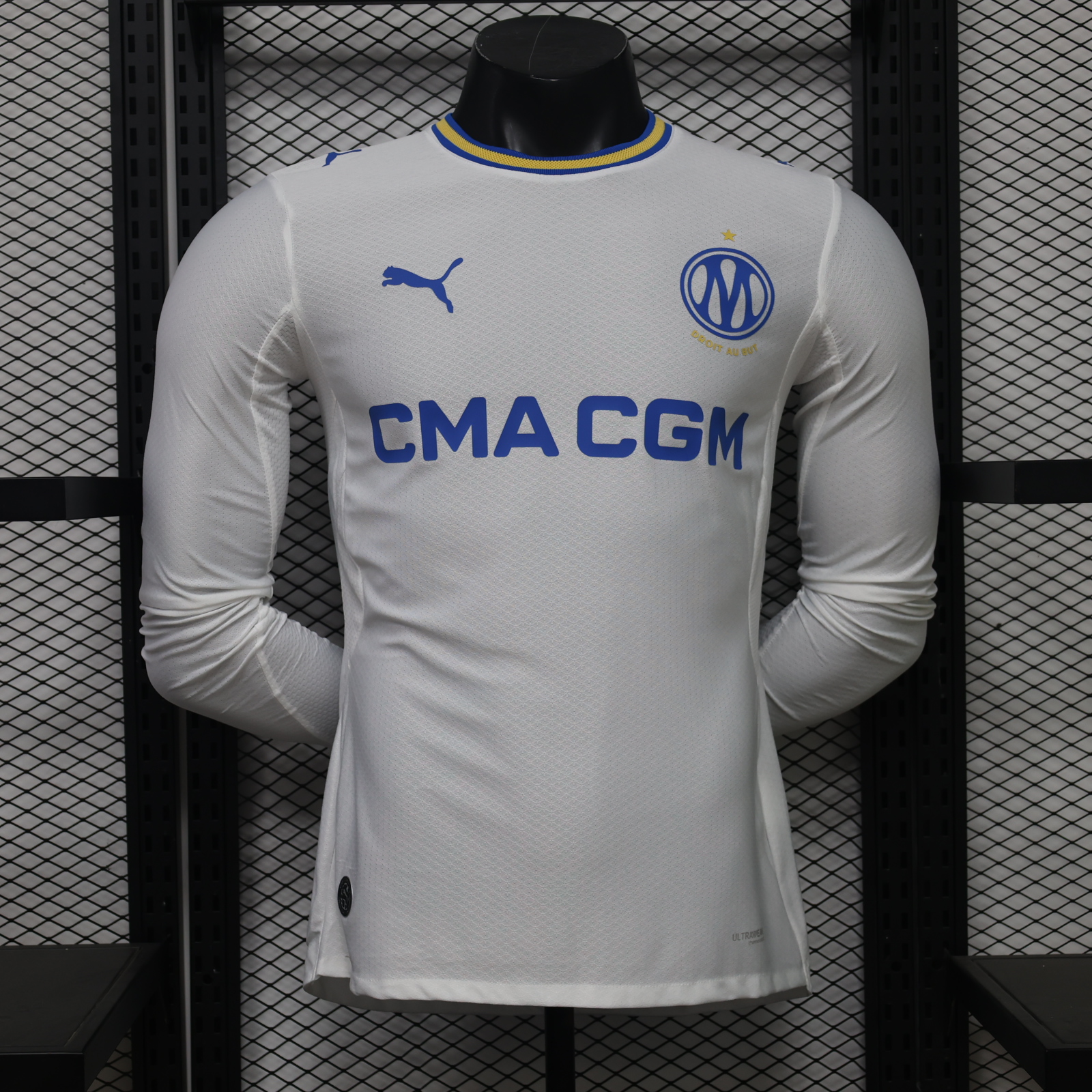 Marseille Home Long Sleeves Jersey Player Version 26/27 | Soc Jersey - Premium Football Jersey