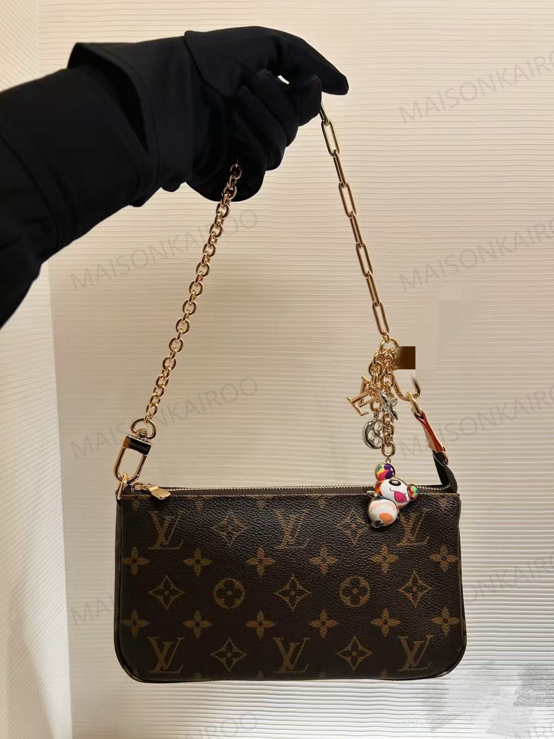 Louis Vuitton LV Color Panda Mascot Chain Bag Charm - KAIROO