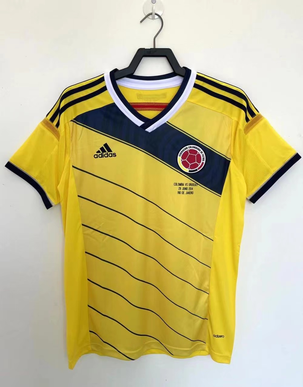 Retro Columbia 2014 Home Soccer Jersey S-2XL