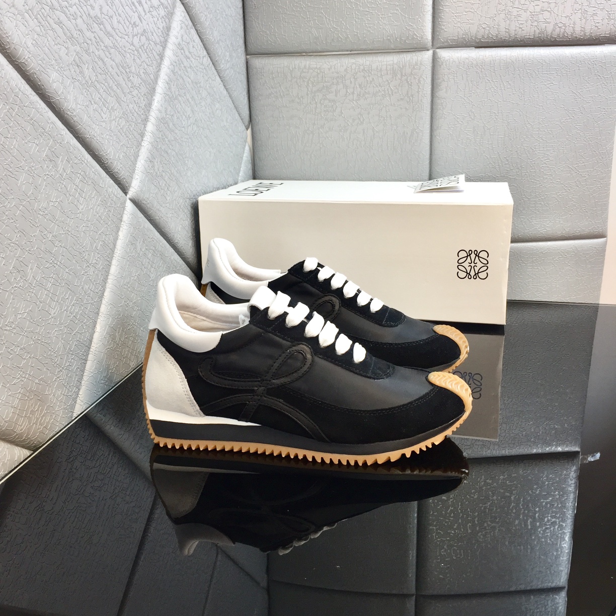 Loewe Iconic Suede and Nylon Sneaker
