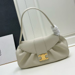 Celine Pebbled Leather Shoulder Bag