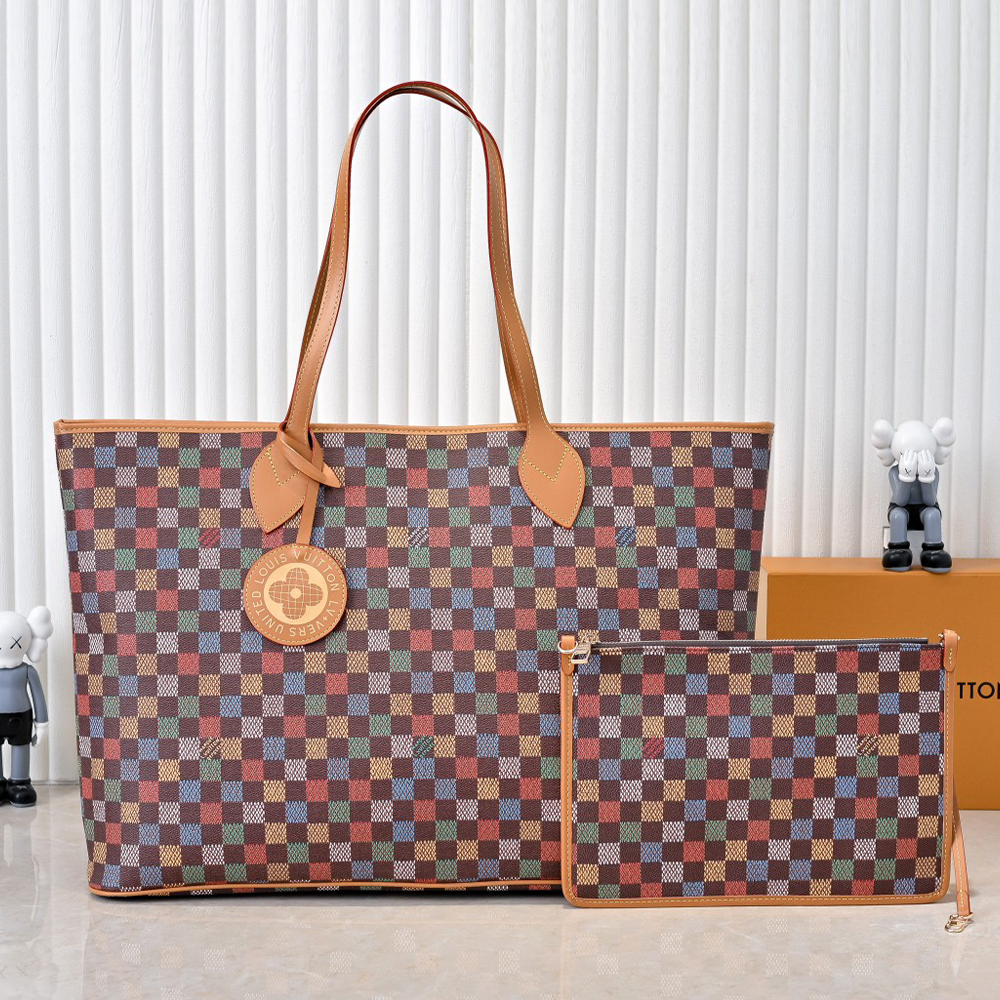 Louis Vuitton LV Nevereverull Coated Canvas Tote Bag