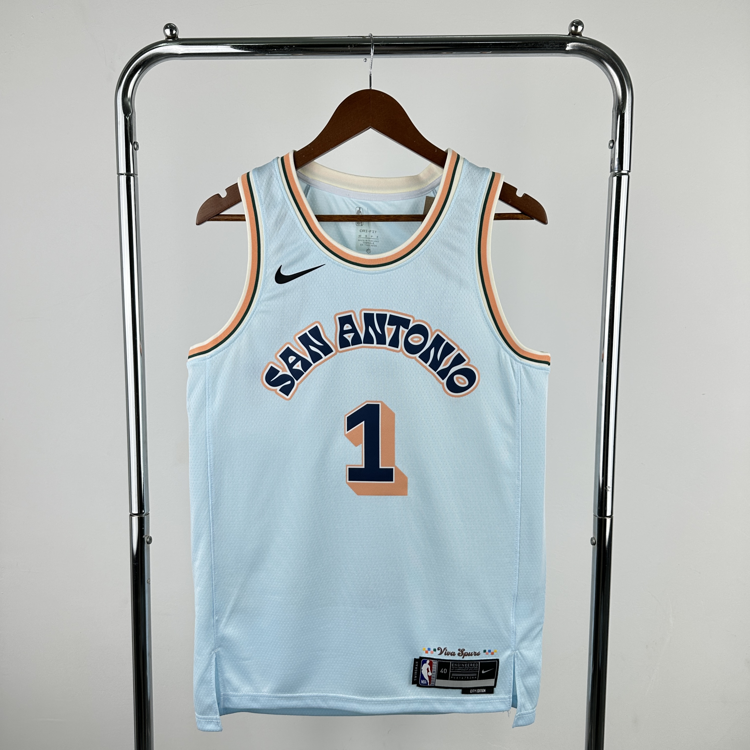 25 SEASON SAN ANTONIO SPURS CITY EDITION  #1 WEMBANYAMA