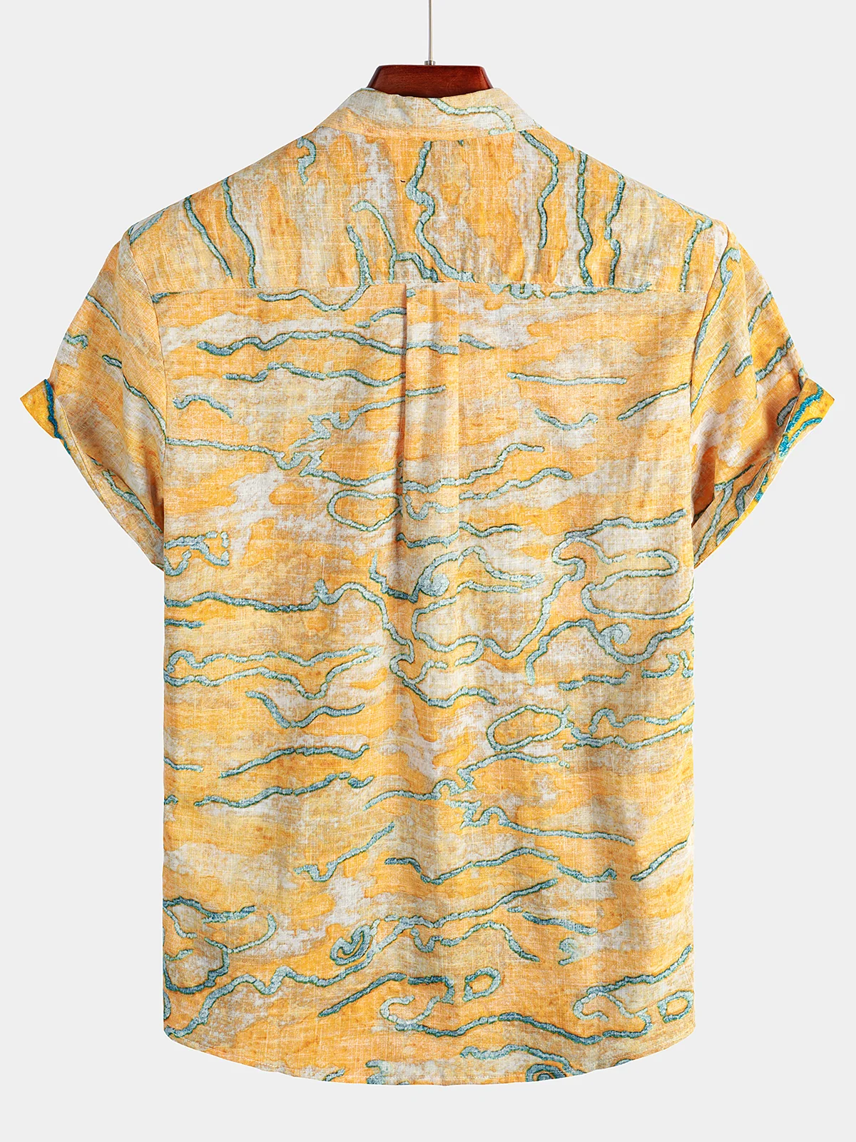 Men's Printed Hawaiian Short Sleeve Shirt