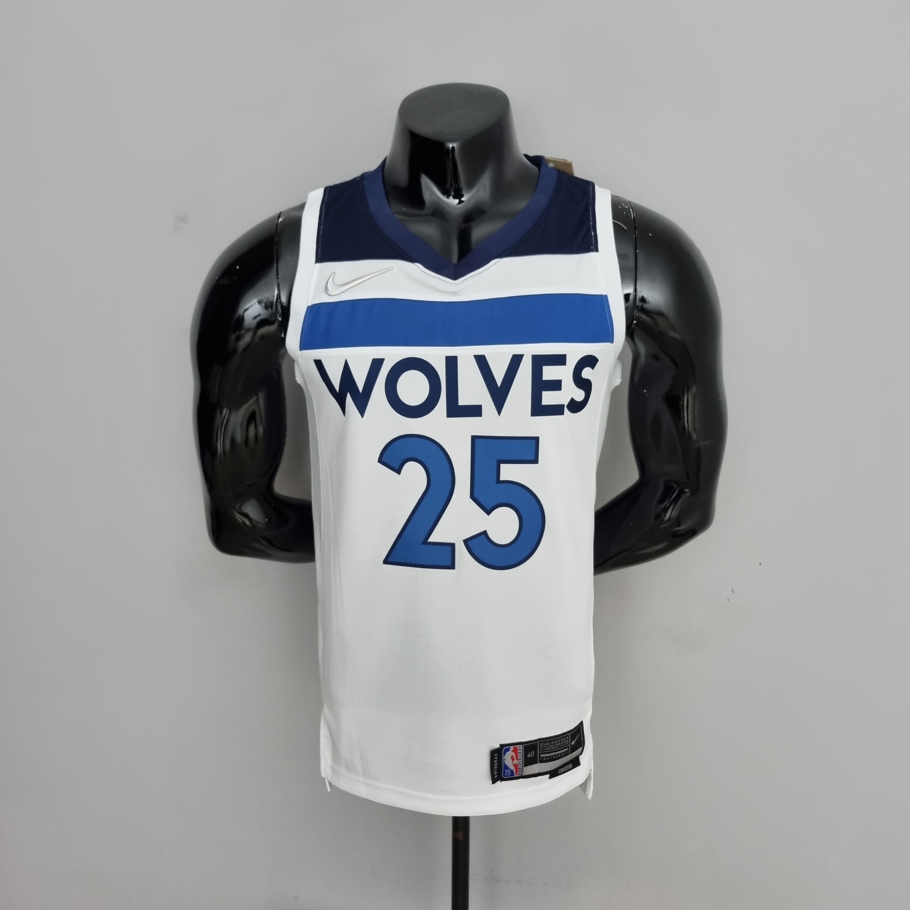 Derrick Rose Minnesota Timberwolves 75th Anniversary 2022 Swingman Jersey White