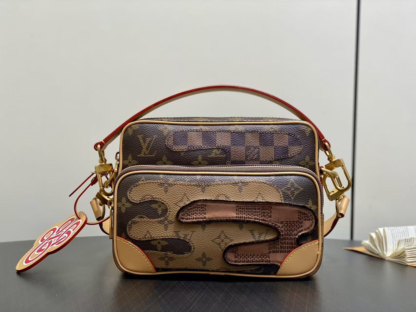Louis Vuitton LV color blocked mailman bag
