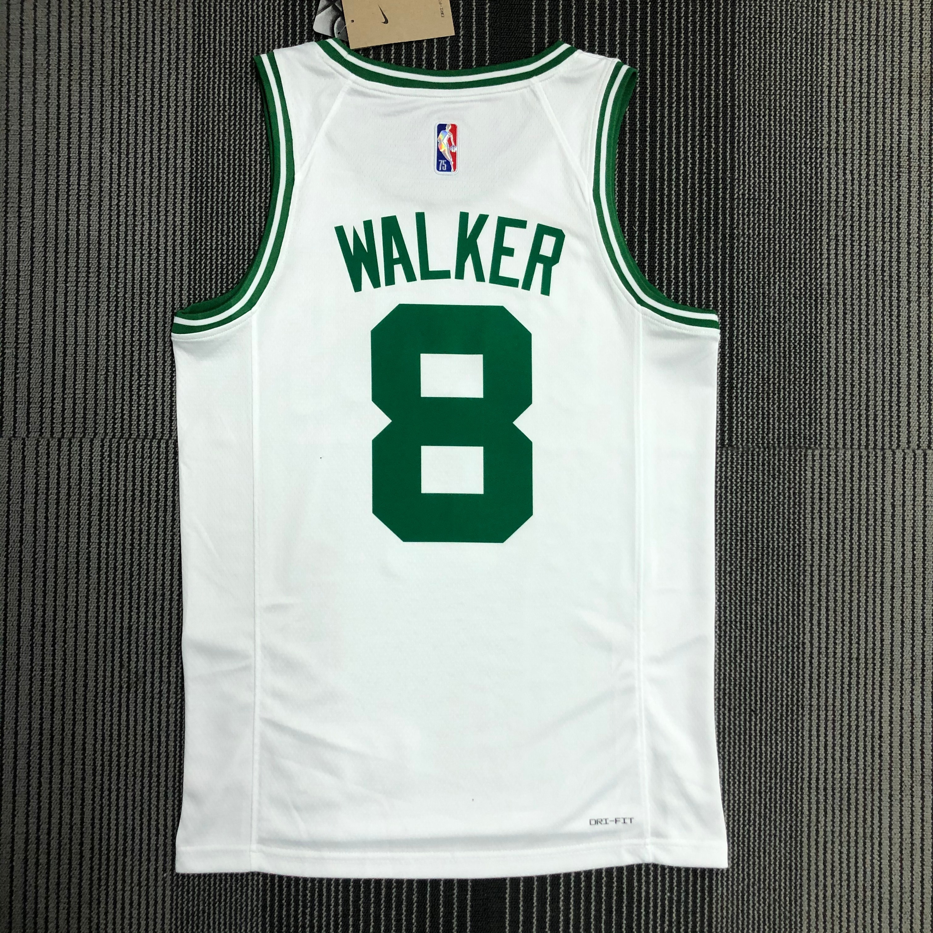 75th Anniversary Boston Celtic White No.8 Walker