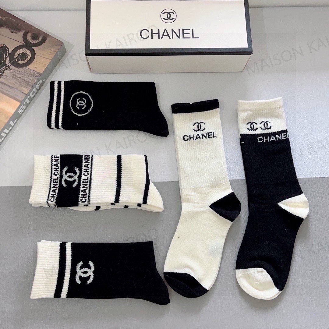 Chanel Socks 5-Pack - KAIROO