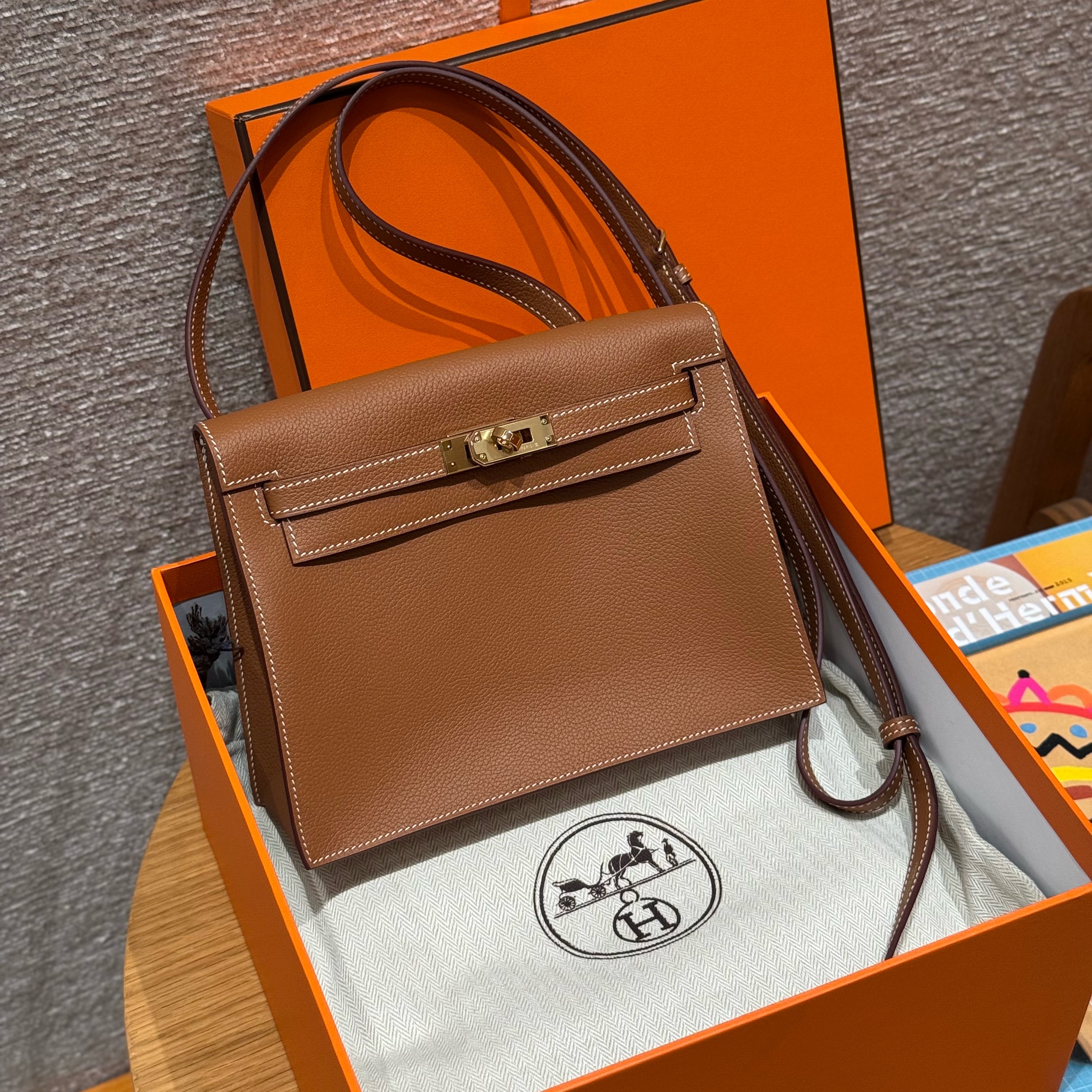 Hermes Gold Evercolor Kelly Danse II