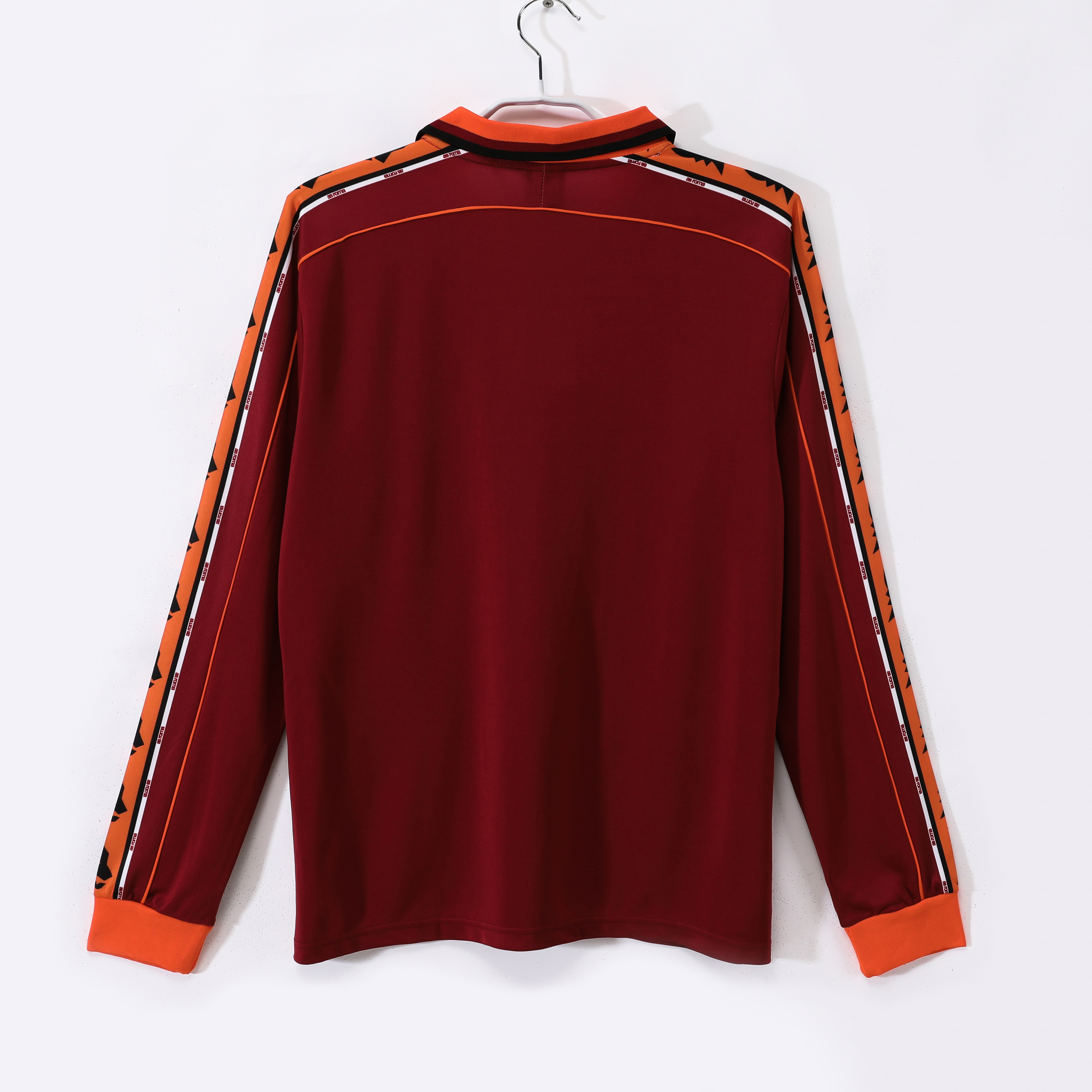 Retro Roma 98/99 Home Long Sleeves Jersey  S-XXL