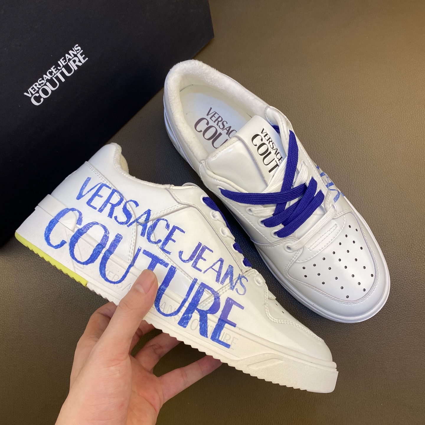 Versace Odissea Men's Leather Sneaker