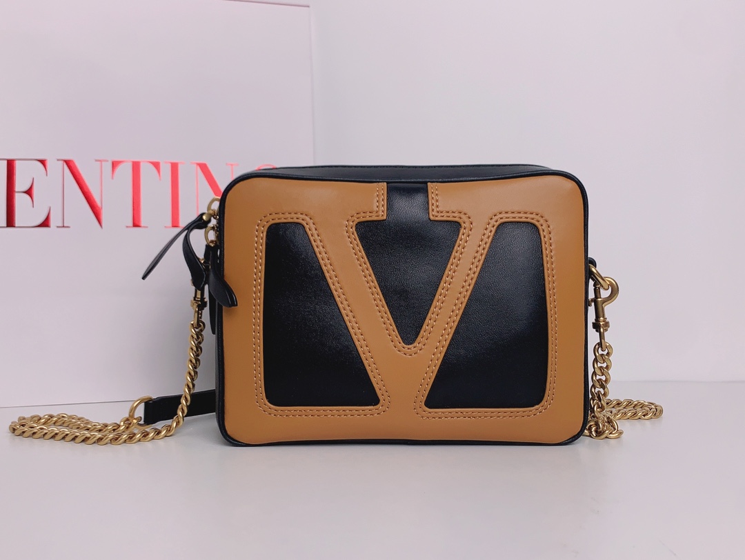 Valentino Viva Superstar Small Chain Bag in Calfskin