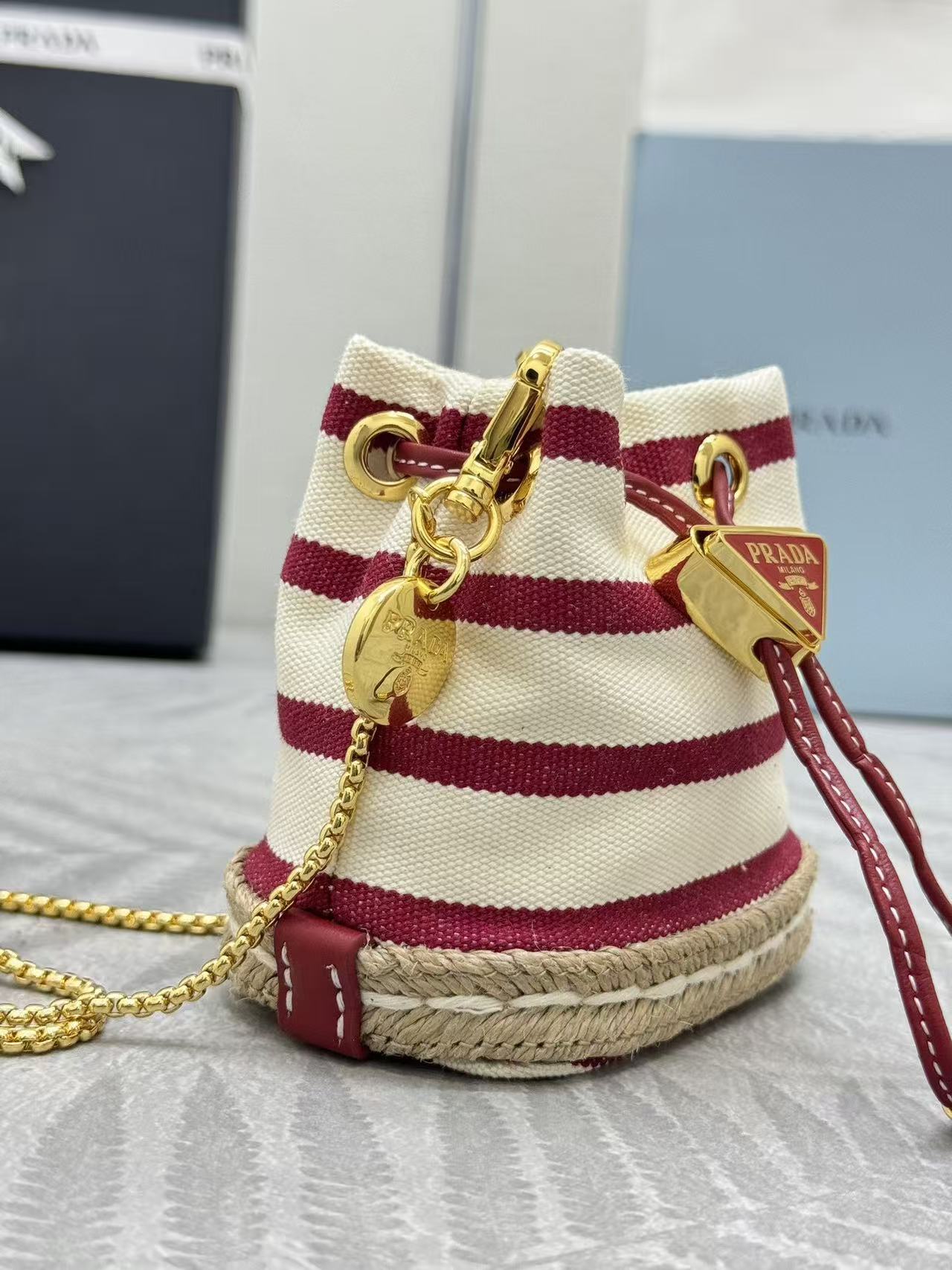 Prada mini bucket bag crossbody bag