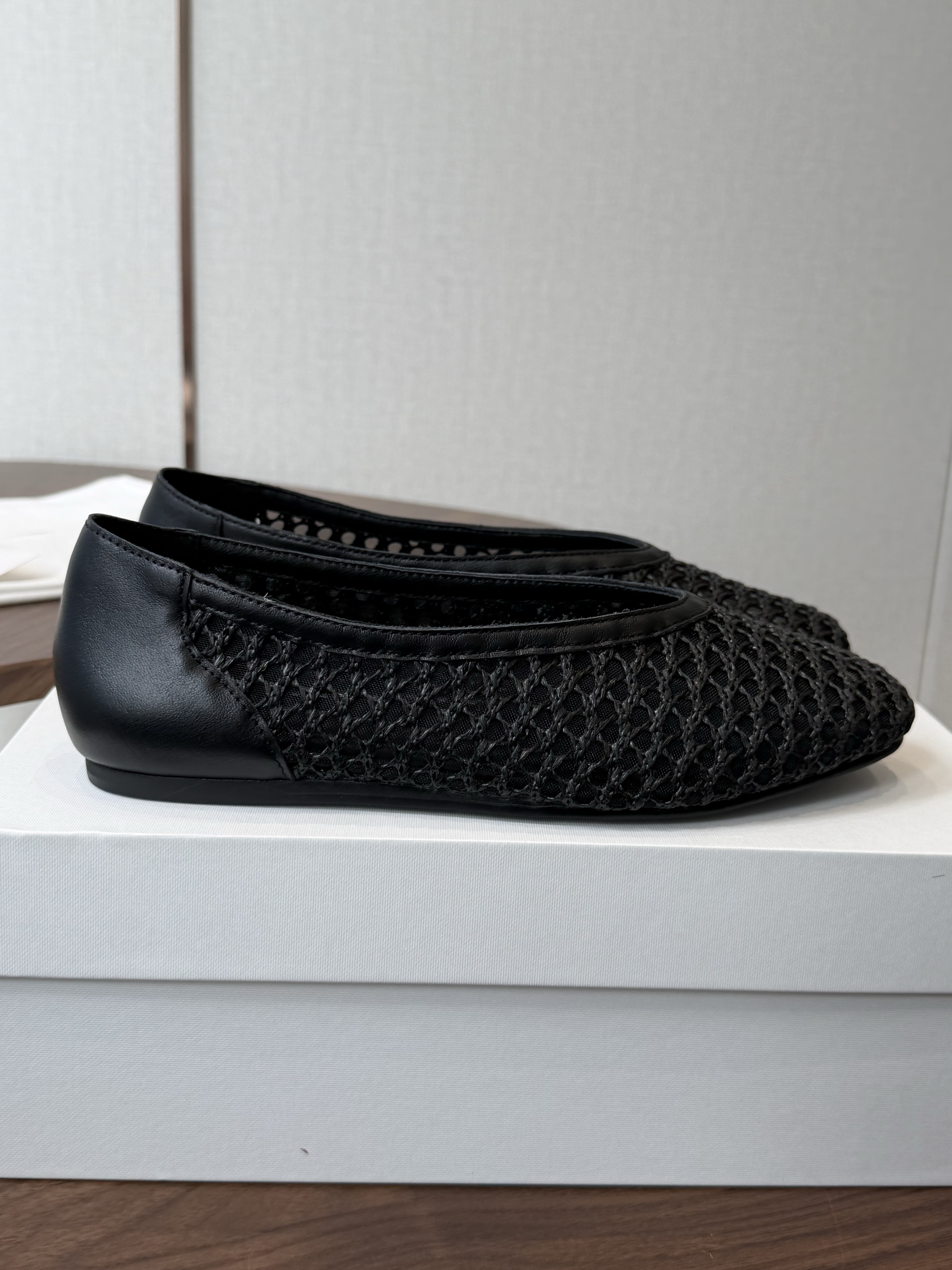 The Row Mesh ballet flats