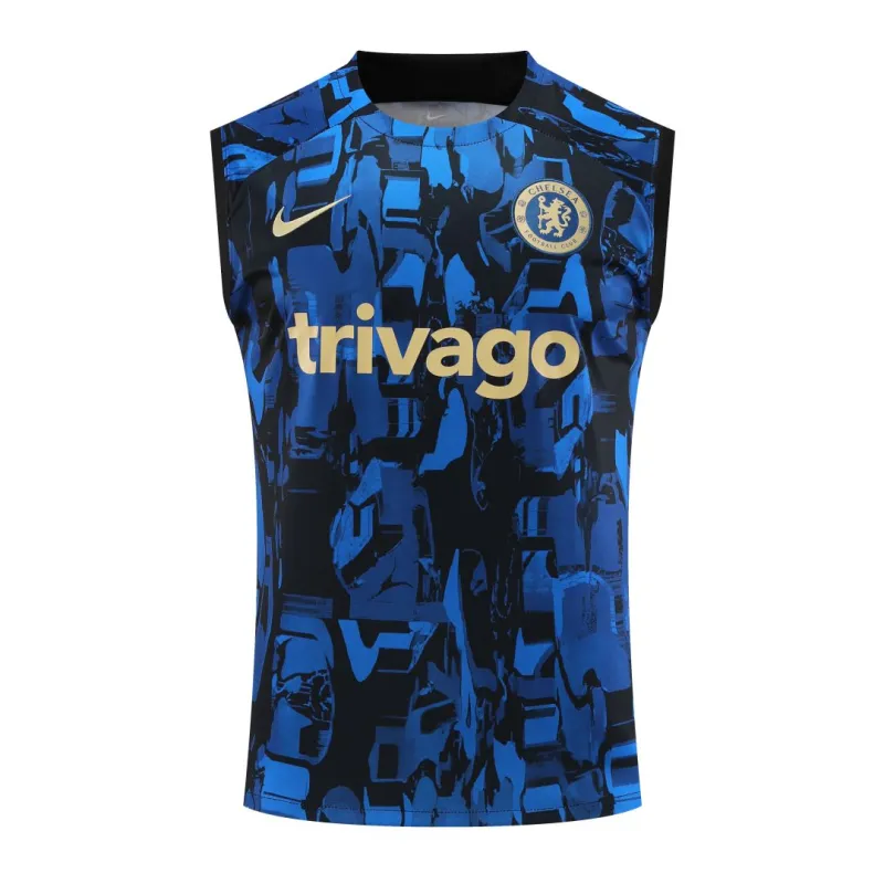 23-24 Chelsea Pre-Match Vest Jersey Blue