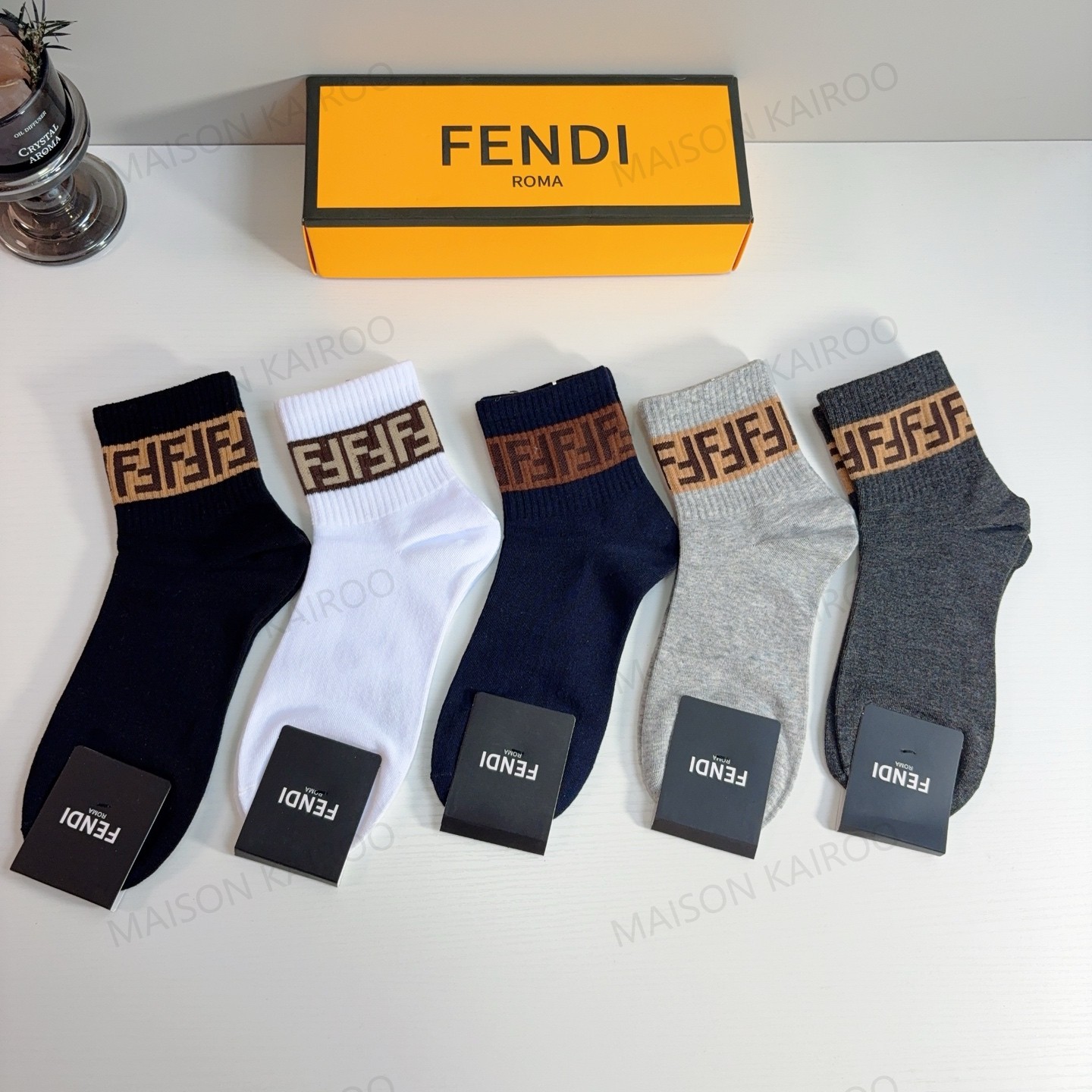 Fendi Socks 5-Pack - KAIROO