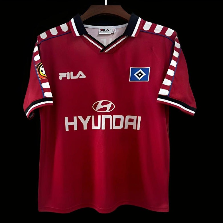 Retro 00/01 Hamburger SV Third Red Jersey S-XXL