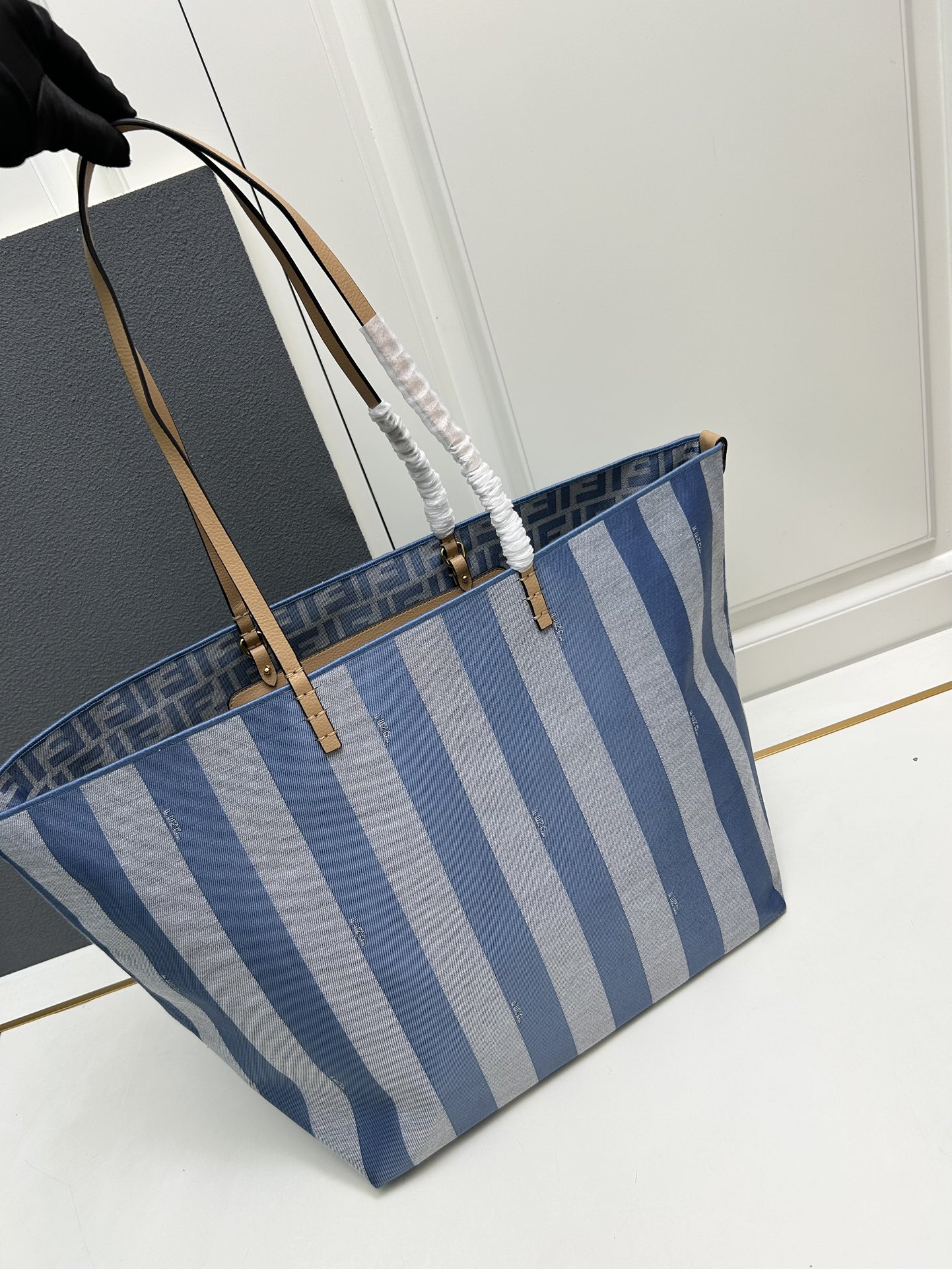 Fendi Reversible shopper in Pequin striped  Bag