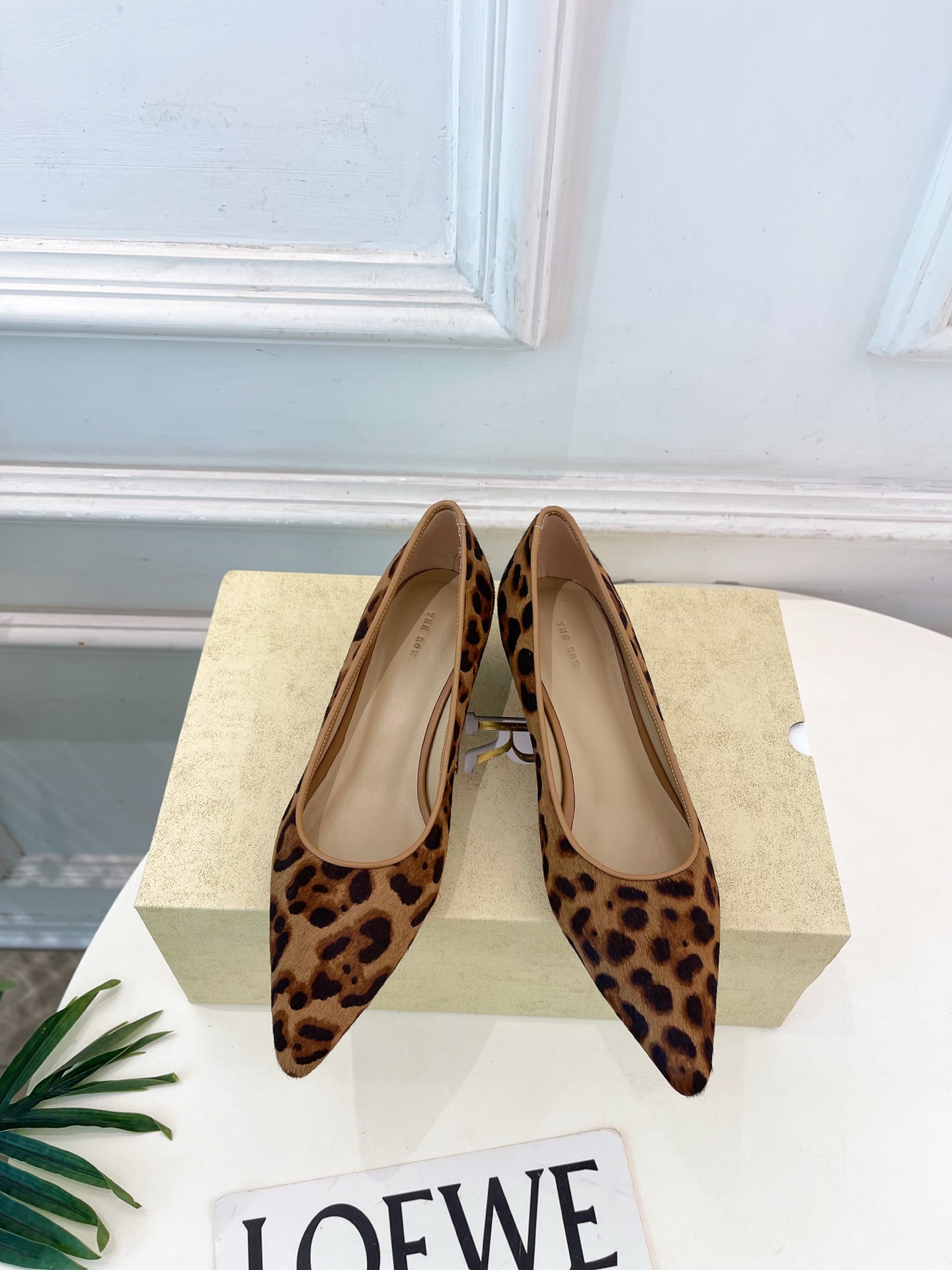 The Row Low Heel Leather  Pump