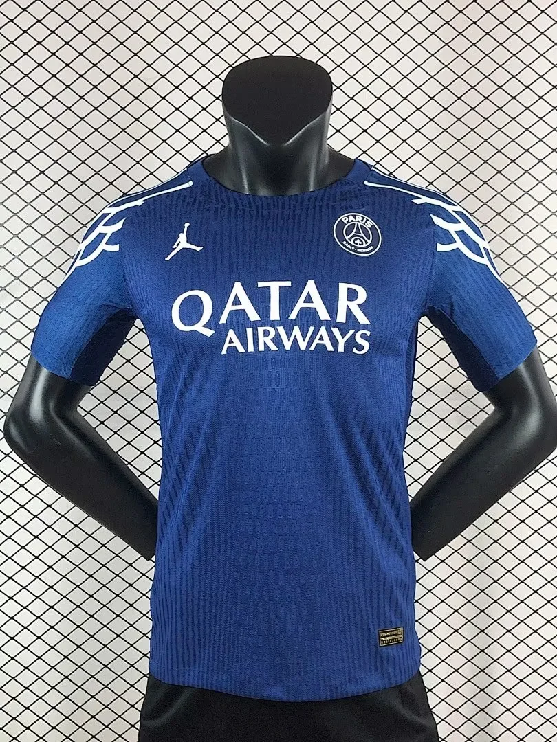 2024-25 Player Levver Paris third Away Blue Football Shirt 1:1 Thai Quality