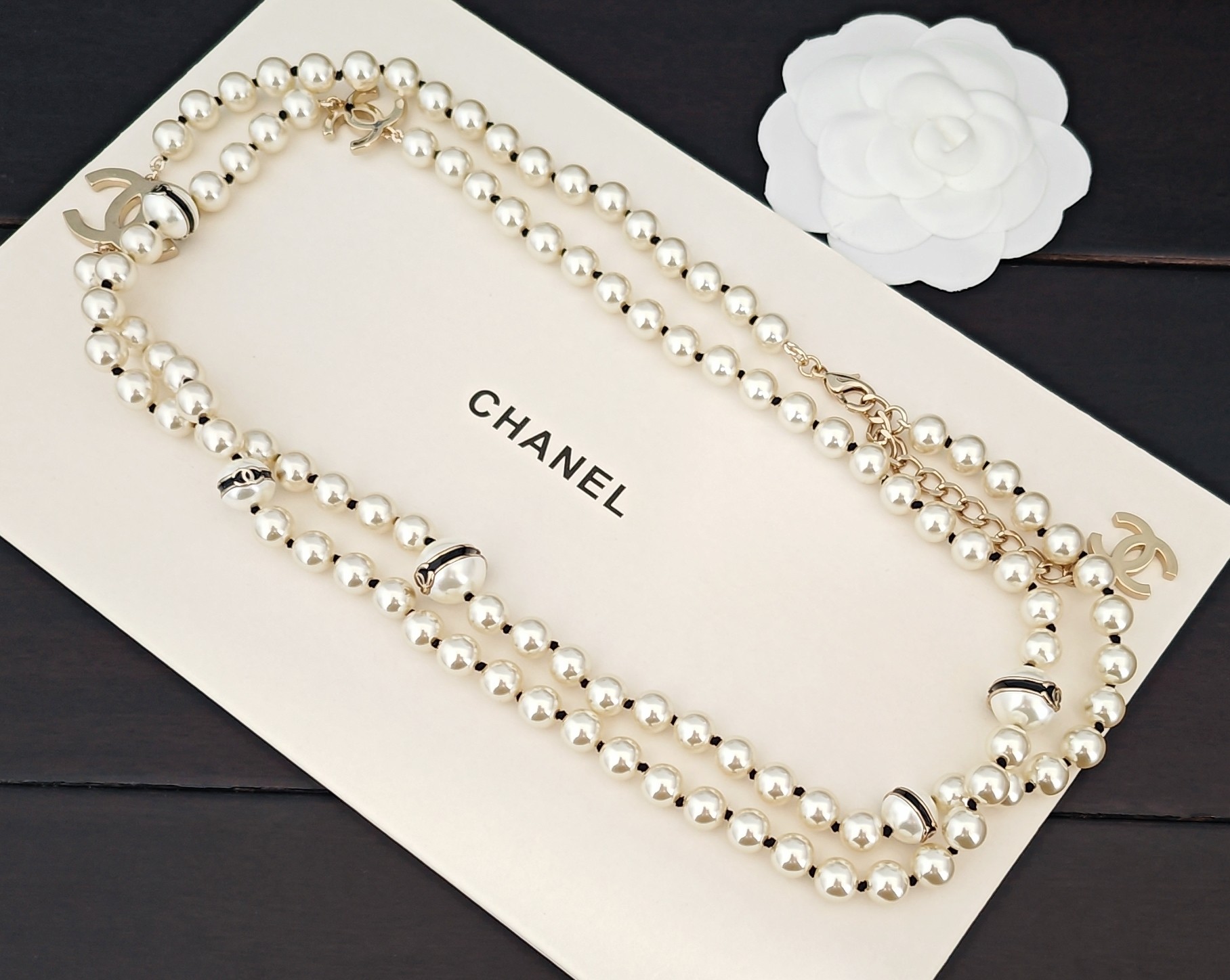 Chanel Long Pearl Necklace