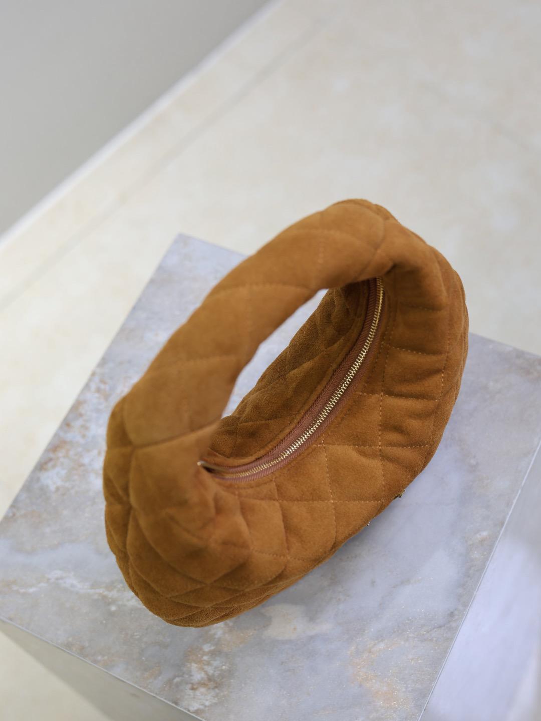 Saint Laurent ysl bags ICARINO in quilted suede in Brown