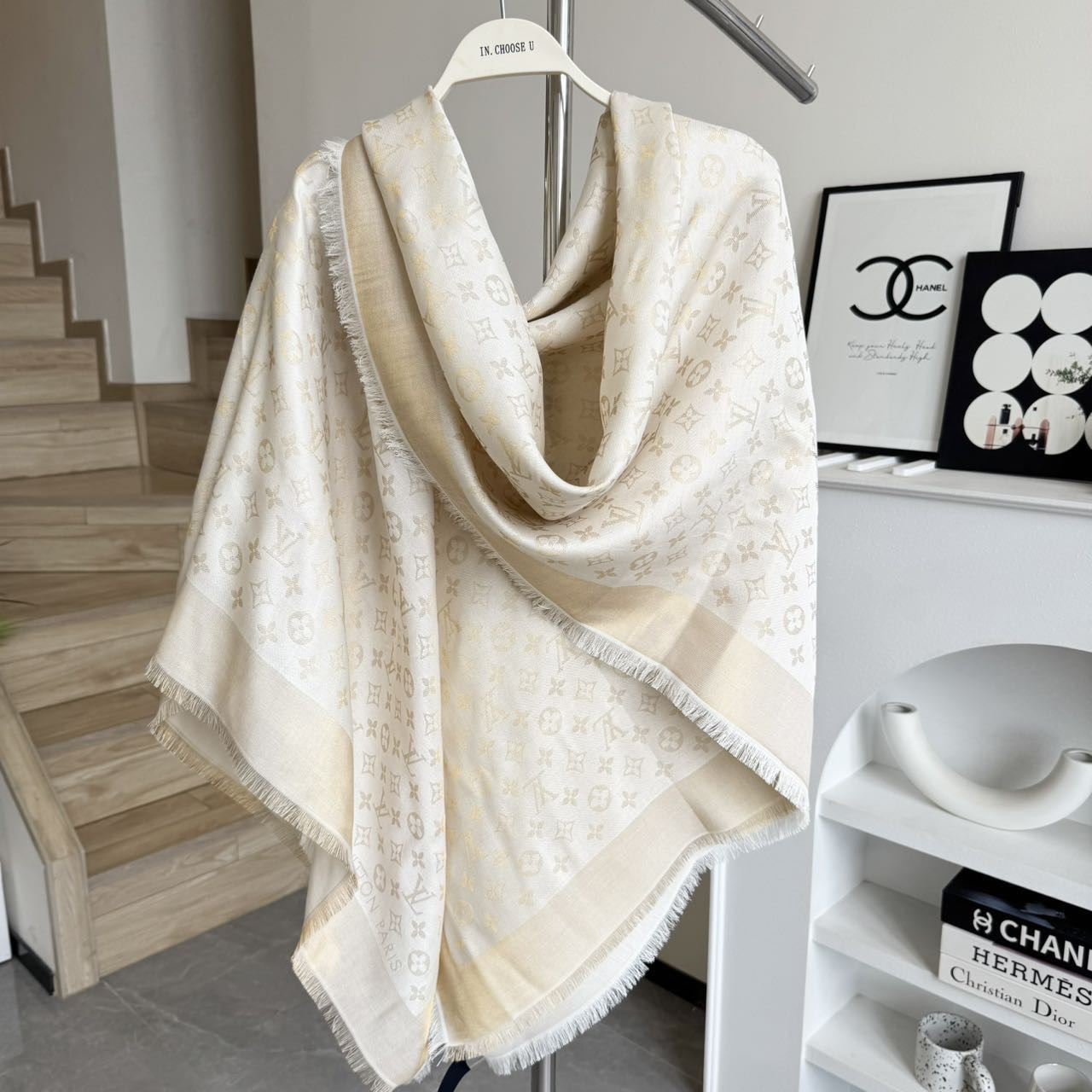 LV Classic Monogram Shawl