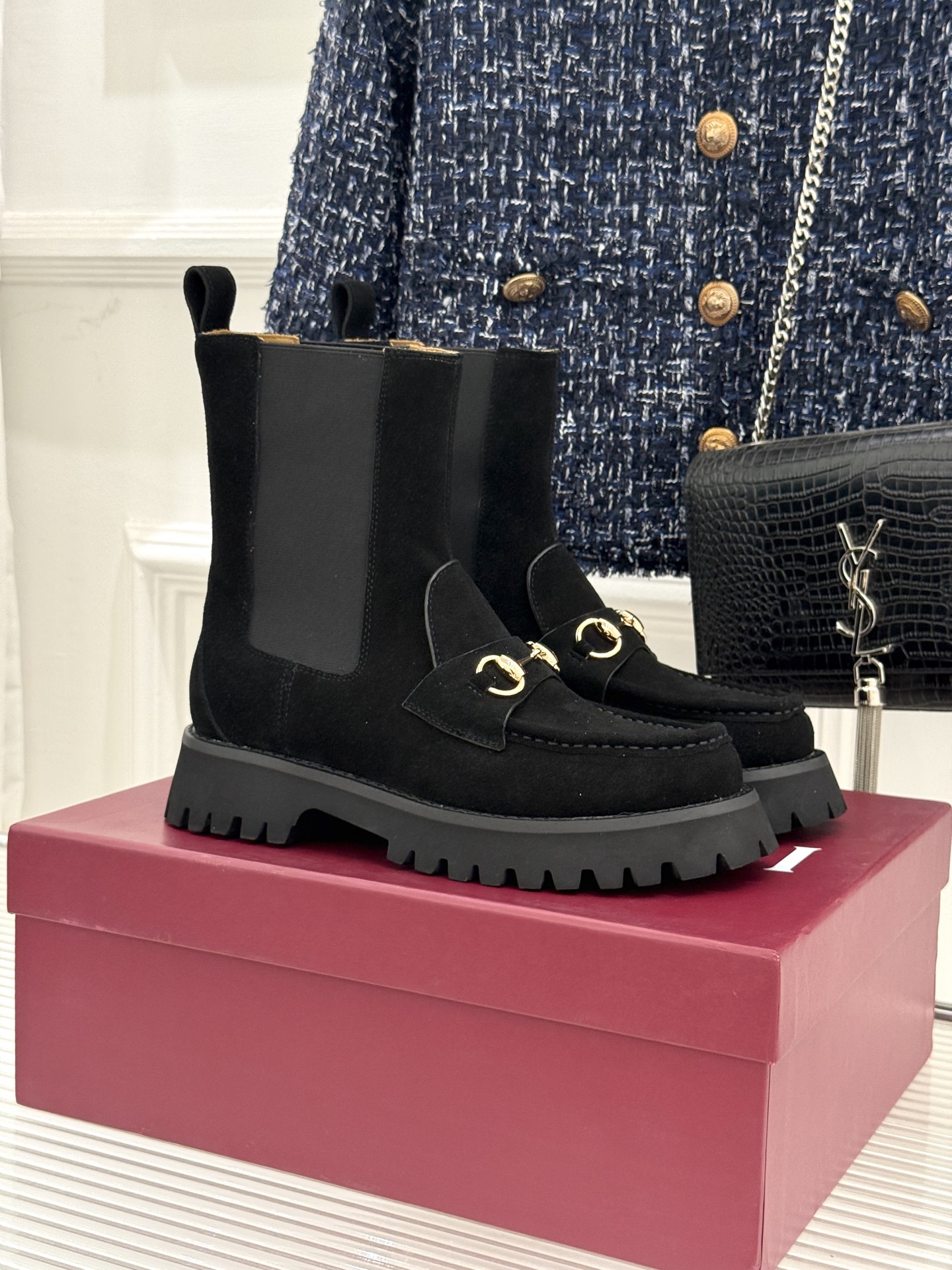 Women's Gucci ankle boot with Horsebit