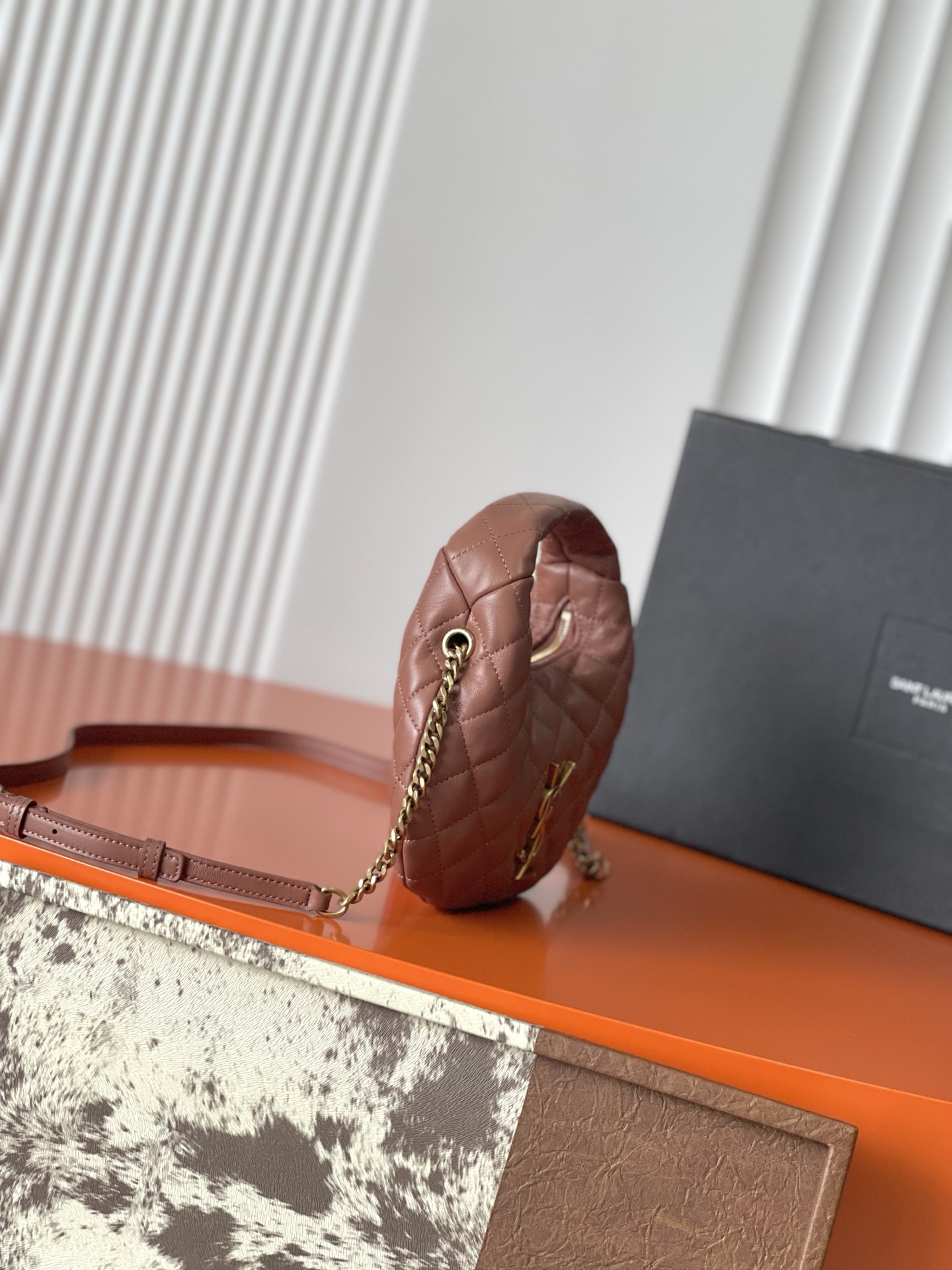 YSL Saint Laurent Icarino Mini Bag in Quilted Nappa-Hortensia  871329