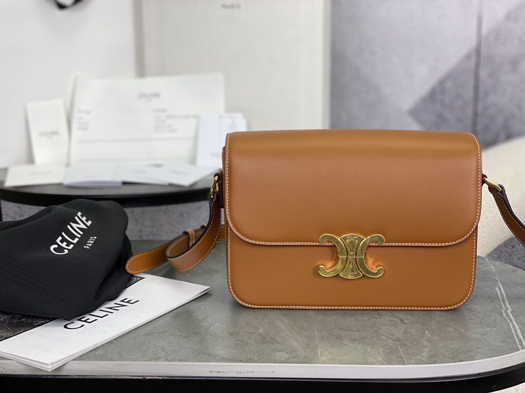 Celine Tan Classique Triomphe Bag