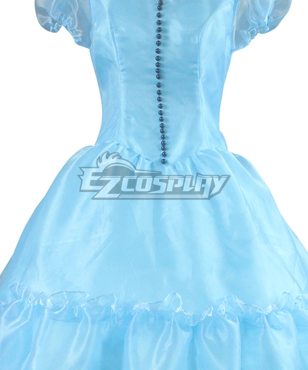Alice in Wonderland Alice's Adventures in Wonderland Alice Kingsleigh Dress Cosplay Costume