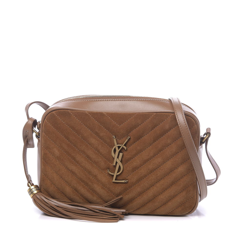 Saint Laurent YSL Suede Camera Bag